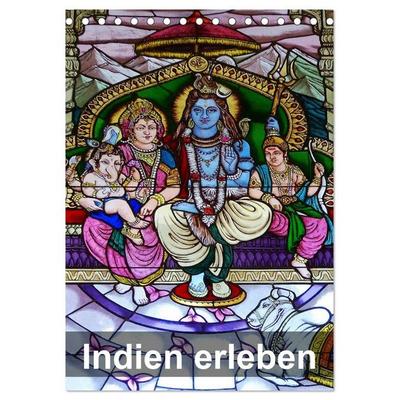 Indien erleben (Tischkalender 2026 DIN A5 hoch), CALVENDO Monatskalender