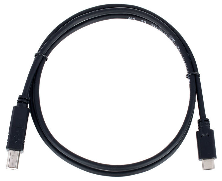 the sssnake USB 2.0 Typ C/B Cable 1m nero