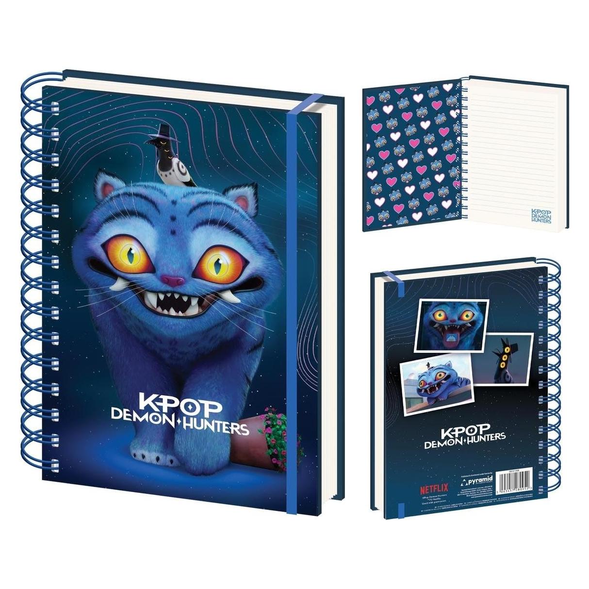 Pyramid KPop Demon Hunters cahier à spirale A5 Wiro 3D Derpy Tiger (A5) (SR2511458)