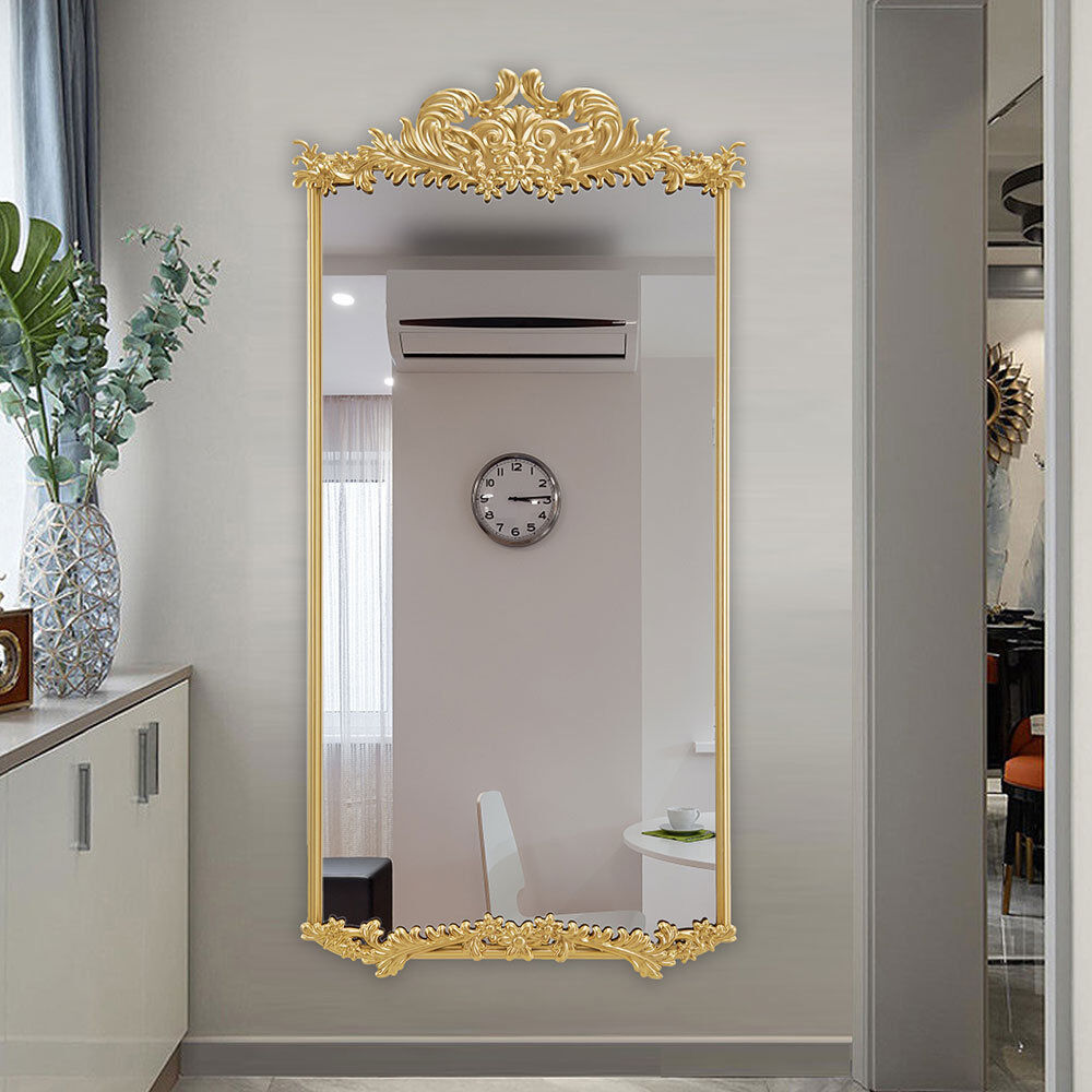 Rosdorf Park Heriberto Mirror Gold 90cm H x 60cm W x 3cm D