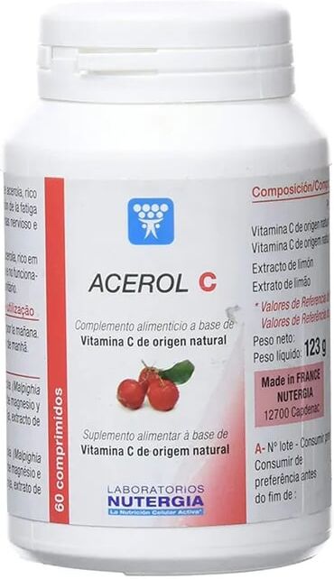 Nutergia Acerol-C Acerola y Vitamina C 60 Tabs