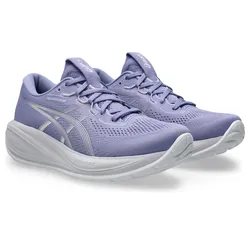 Laufschuh ASICS "GEL-CUMULUS 28", Damen, Gr. 41,5, blaubell, weiß, Synthetik, Schuhe Laufschuh, sportlicher Stil, leicht profiliertes Laufsohlenprofil, Schnürung