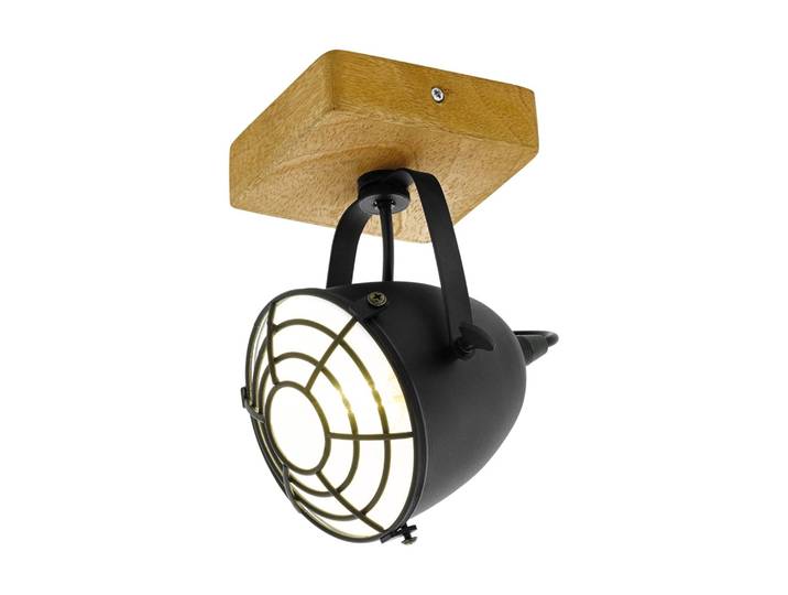 EGLO Gatebeck, Schienenlichtschranke, E14, 1 Glühbirne(n), 220-240 V, Schwarz, Holz
