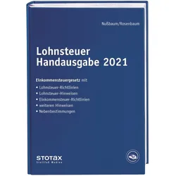 Nussbaum:Lohnsteuer Handausgabe 2021, Ratgeber von Anke Brachmann, Sabine Nussbaum