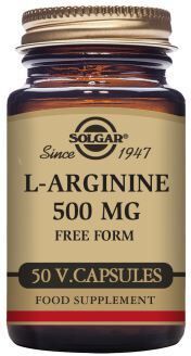 Solgar L-Arginine 500 mg 50 Vegetable Capsules
