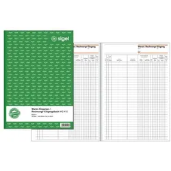 Sigel Formularbuch »Waren-/Rechnungs-Eingangsbuch« WG415 weiß, 29.7x21 cm