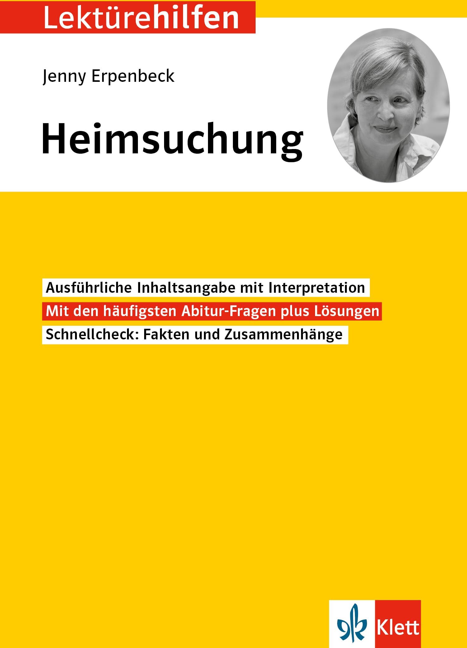 Klett Lektürehilfen Jenny Erpenbeck, Heimsuchung: Interpretationshilfe für Oberstufe und Abitur - Preis vom 11.10.2026 03:10:56 h