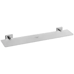 Brillantbad META Glasablage Messing Chrom poliert 600x55x130 mm für Bad & Küche >> zum Bohren