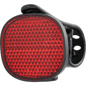Fischer-MTS Fahrrad-Reflektor 85402, Rückstrahler, rot, hinten, Universalhalterung für Sattelstütze, StVZO-zugelassen