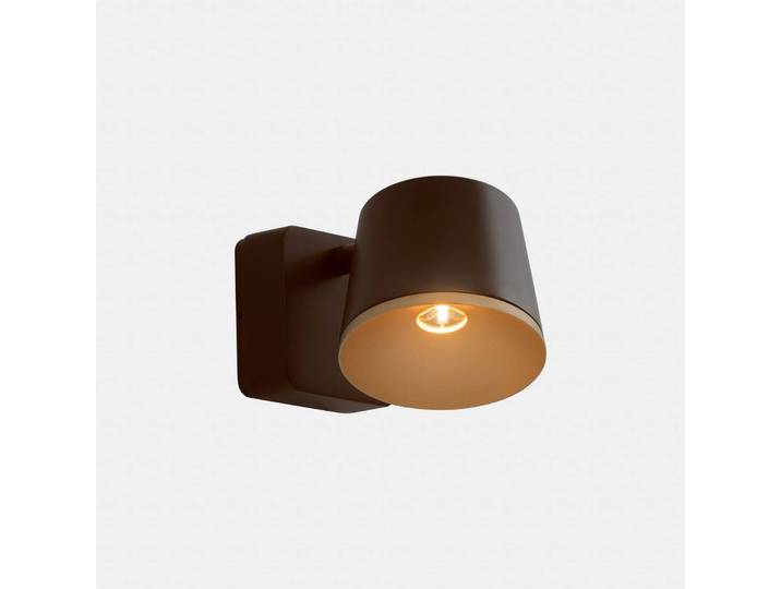 LEDS-C4 Wandlampe Drone, braun / rost, für Wohn- / Esszimmer, Aluminium, Modern, LED Wandleuchte, Wandlampe Innen