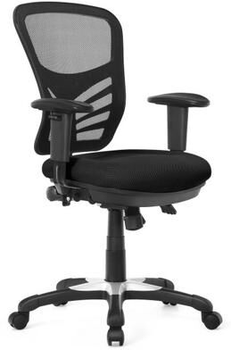 Costway Ergonomic Mesh Office Chair with Adjustable Back Height and Armrests-Black