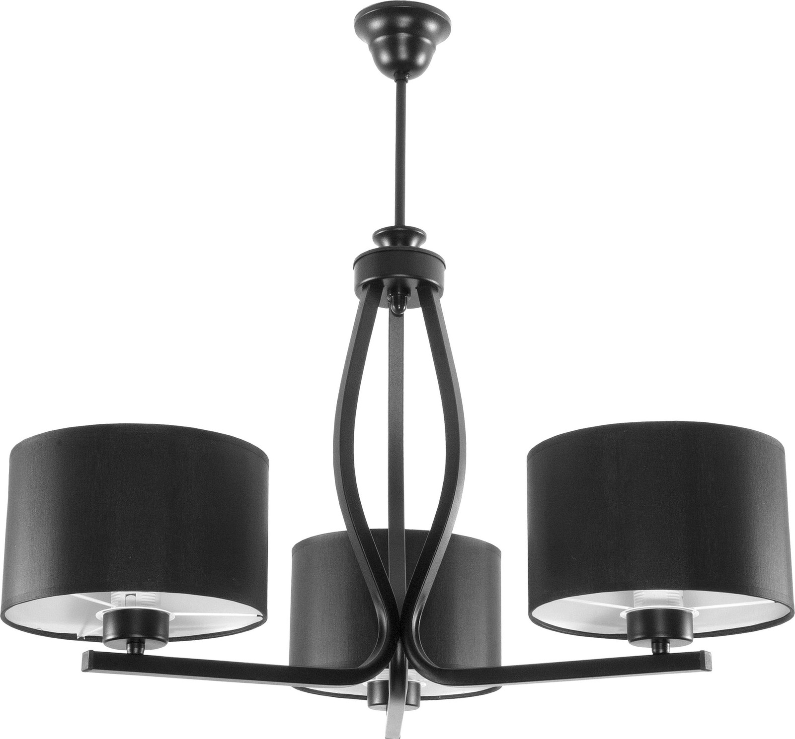 Edylit HILDA zwarte plafondlamp met cilindervormige kap