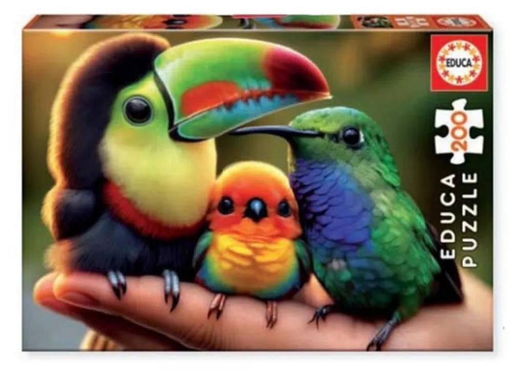 Educa Kleine Vogels Puzzel, 200 stukjes, meerkleurig
