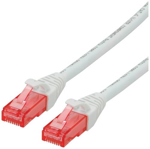 Roline 21.15.2561 RJ45 Patchkabel CAT 6 U/UTP 1.00m Weiß
