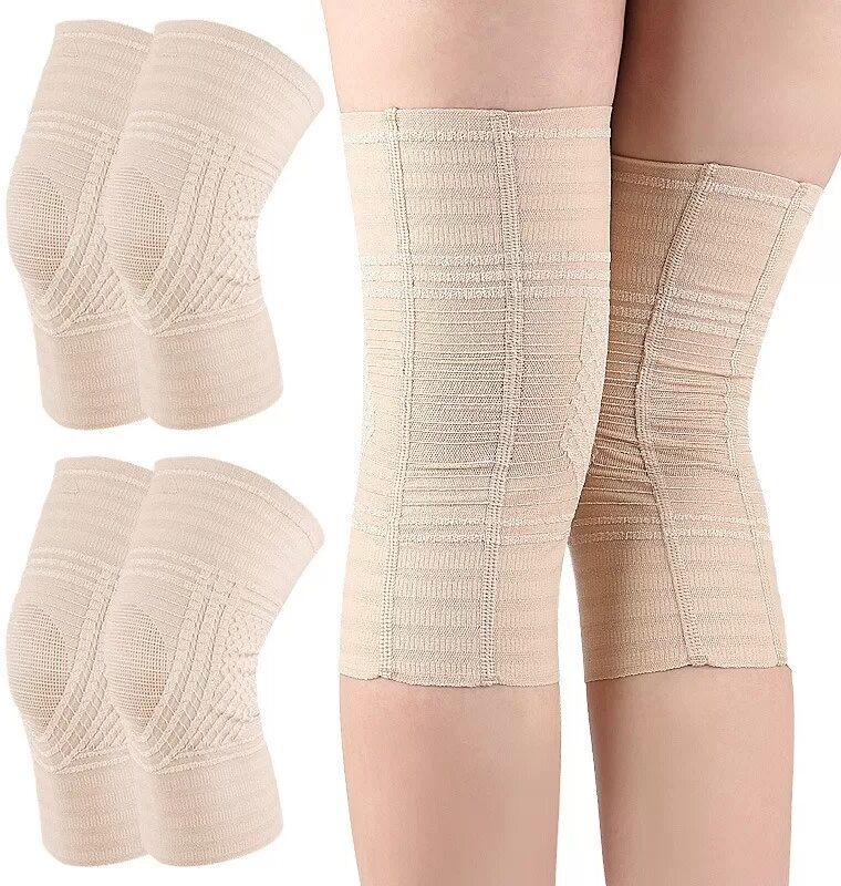 INF Atmungsaktive, hohle Kniebandage - Rutschfester Knieschutz für Sport und kalte Beine M