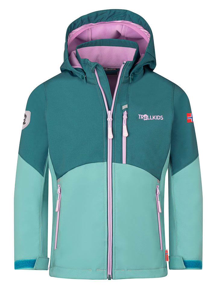 Trollkids Funktionsjacke "Balestrand" in Petrol - 92