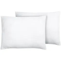 KOPFKISSEN 2er-Set Weiß 50/60 cm Errigal