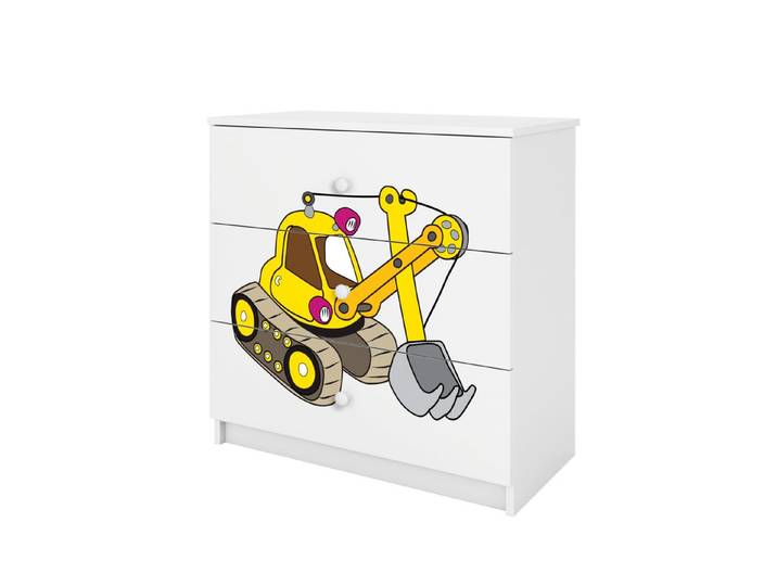 Raumhirsch Furniture Kinderregal Kinderkommode mit Motiv, Spielzeugregal mit Schubladen - Kinderzimmermöbel, stabile Konstruktion, kindgerecht, verschiedene Farben & Designs