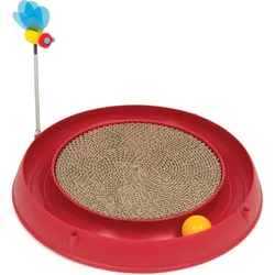 6x Catit Play Ball Circuit mit Scratching Pad (Intelligenzspielzeug Katze), Katzenspielzeug