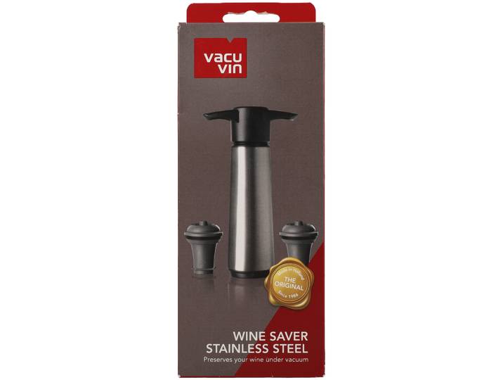 Vacuvin Wine Saver Inox inklusive 2 Zapfen