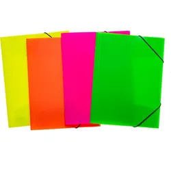 HERMA Sammelmappe A4 PP Neon 12 Stück sortiert