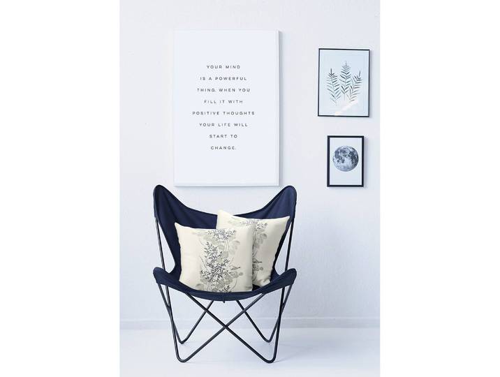 Coussin 5250 Blanc/Blanc 48 x 48cm Tissu