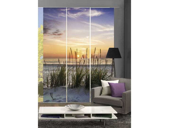 Panneau japonais Evening set de 3 180 x 245cm Multicolore