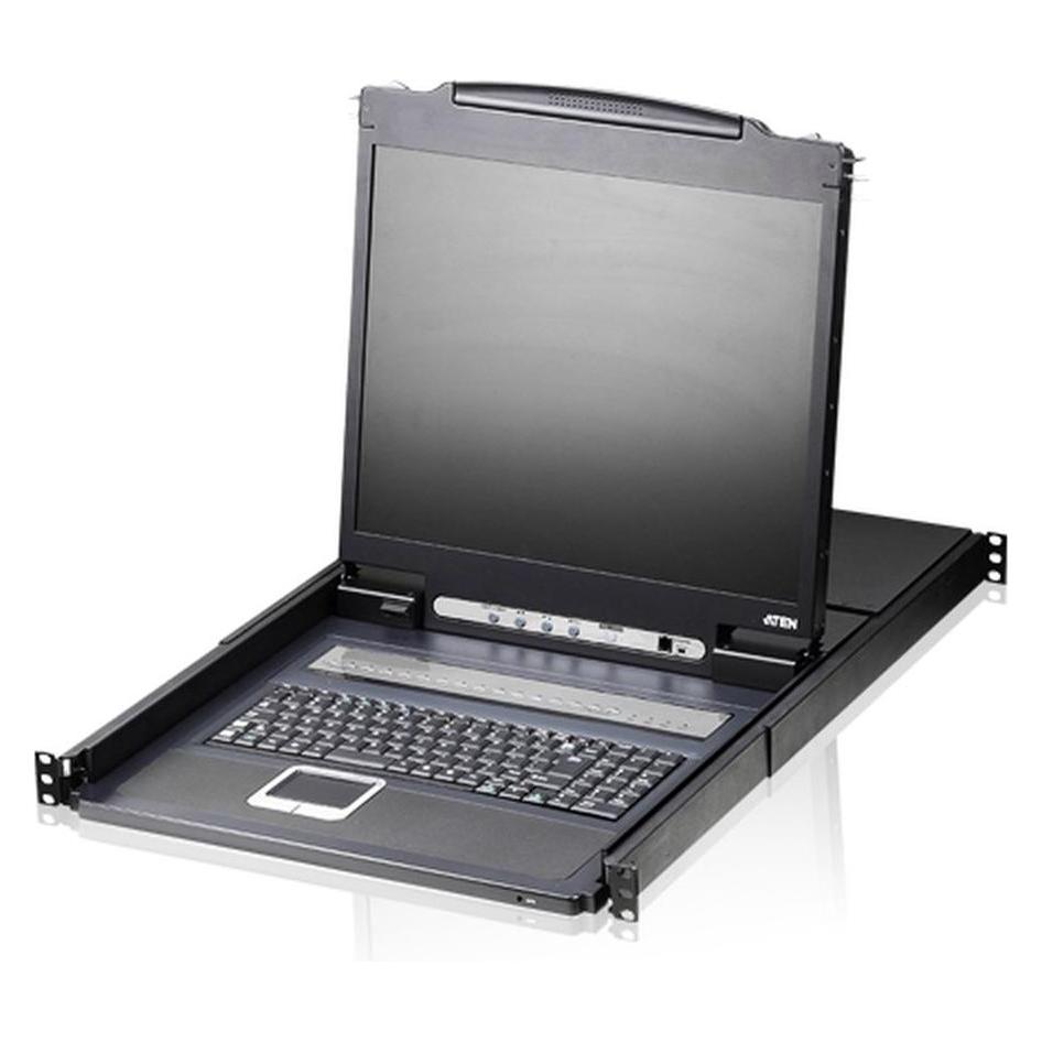 Aten CL1308N GB 8-Port 48,26cm 19Zoll LCD KVM Switch USB - PS2 VGA UK 14016857 (CL1308N GB)