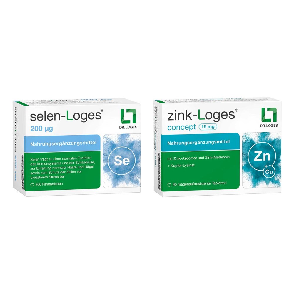 Selen-loges 200 Μg Tabletten + Zink-loges Concept 15 Mg Tablett 08105087