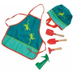 Egmont Gartenset Frosch mit Tasche, Schrze, 3 Werkzeugen, Sprhflasche