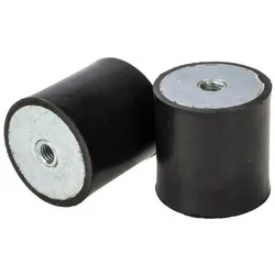 RS PRO, Zubehör Lagereinrichtung, Stud Mount (F/F) 40x40mm M8 60 ShA