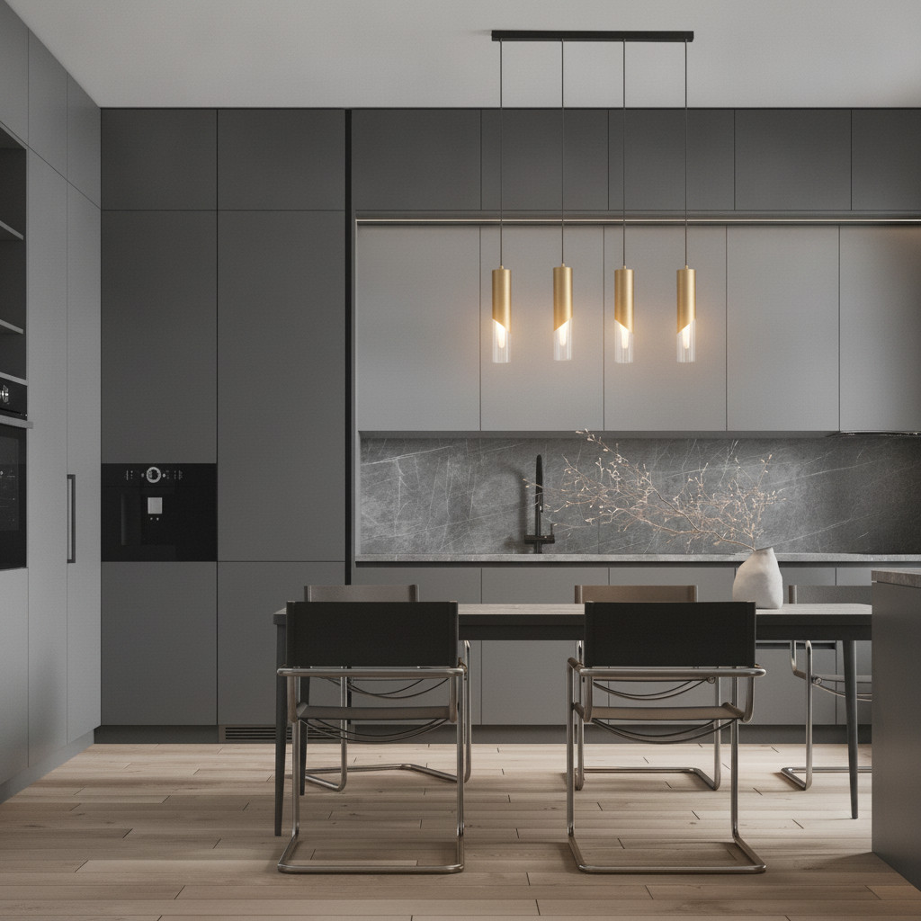 Lyora Design hanglamp Modesto 4-lichts goud/messing