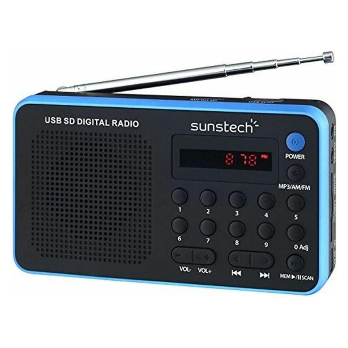 Sunstech Portable digital AM/FM radio Black (AM, FM, PLL) (RPDS32BL)