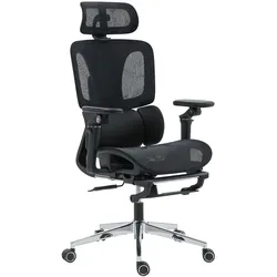 BÜROSTUHL Polyester Kunststoff Schwarz