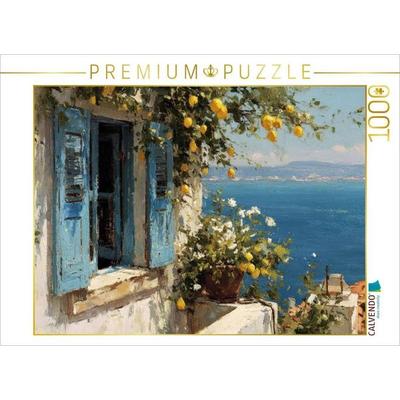 CALVENDO Puzzle Zitronen mit Meerblick | 1000 Teile Lege-Größe 64x48cm Foto-Puzzle für glückliche Stunden, von , Calvendo Puzzle