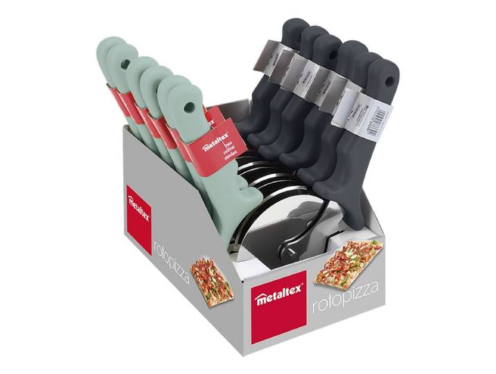 METALTEX Pizzaschneider Edelstahl mehrfarbig