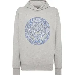 PLEIN SPORT Hoodie TIGER, Größe 3XL in Grau 1008