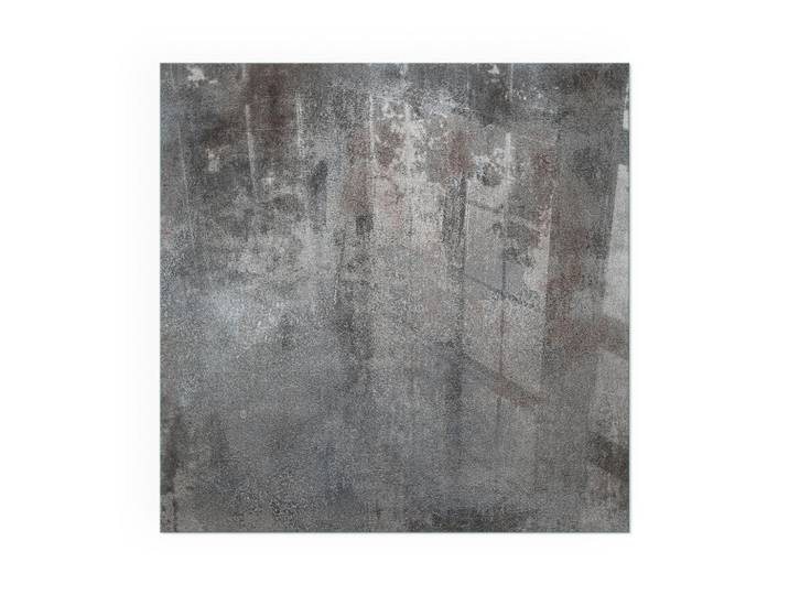 Tulup Kaminbodenplatte 60x60 cm - Rohe Oberflächenstruktur, Grau, Glas, Quadratisch, 60x60x0.4 cm, Elektrogeräte, Heizgeräte, Elektrokamine