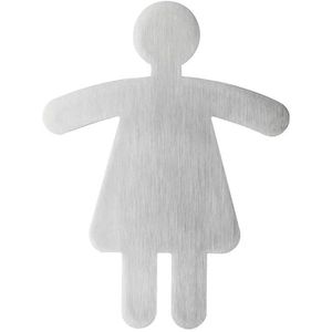 Durable Hinweisschild 4950-23 Picto, Edelstahl, 12 x 9 cm, Damen