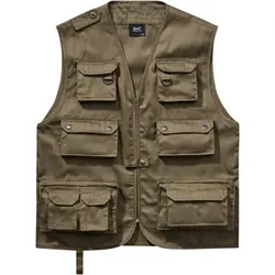 Hunting Vest Herren (Olive), Olive, 3XL