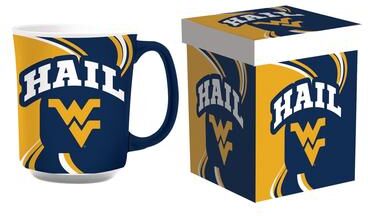 Evergreen West Virginia University, 14 oz Ceramic Coffee Mug w/ Gift Box