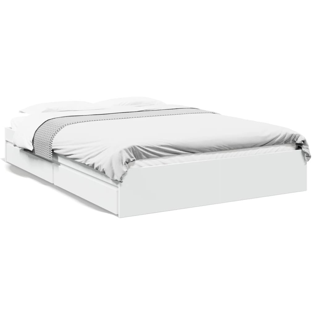 Alpen Home Greger Drawers Bed Frame White 150 x 200cm