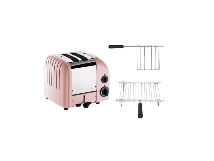 Dualit Toaster Dualit Paket 2, 2er Toaster mit Sandwichzange und Brötchenaufsatz