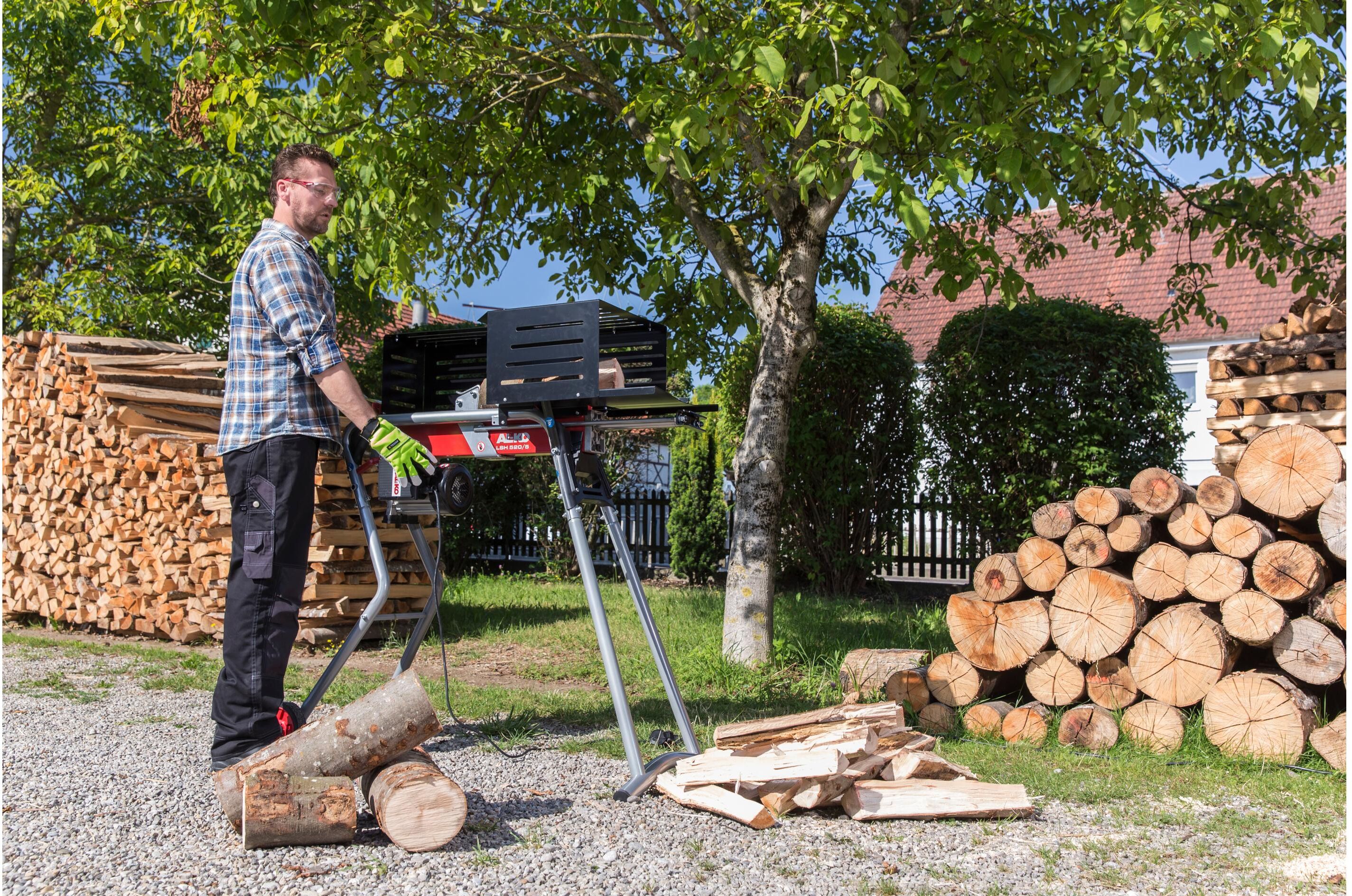 Holzspalter AL-KO "LSH 520/5", silber (bunt), Holzspaltmaschinen, Holzspalter bunt Einheitsgröße