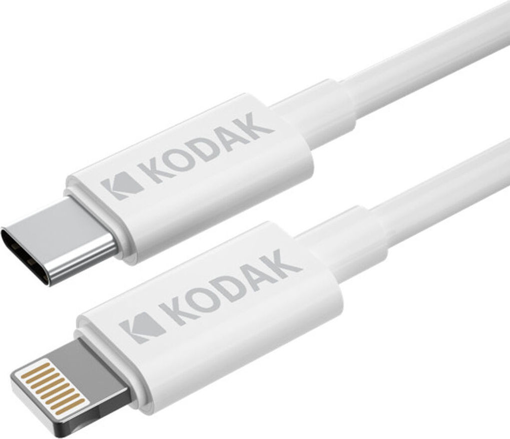 Kodak USB-C naar USB-C oplaadkabel, Lightning, Wit, 1 meter