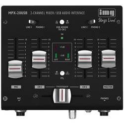 IMG Stageline MPX-20USB 3-Kanal DJ Mixer