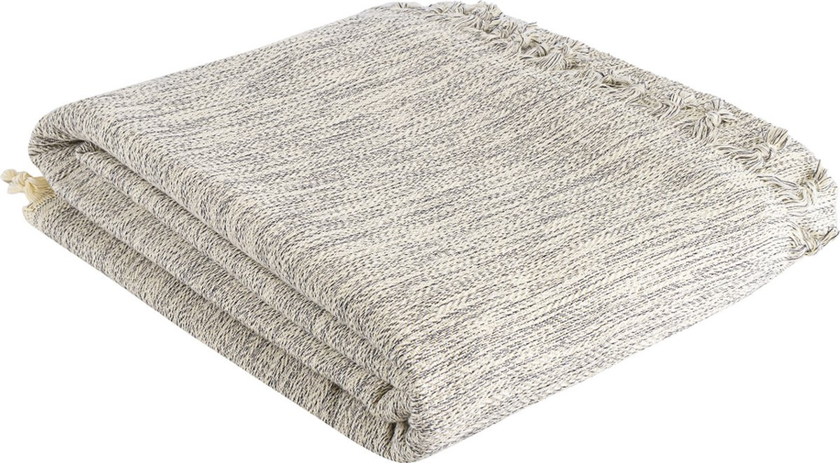 Trimita Duru bedsprei van 100% Turks katoen - Zwart - 160 x 220 cm