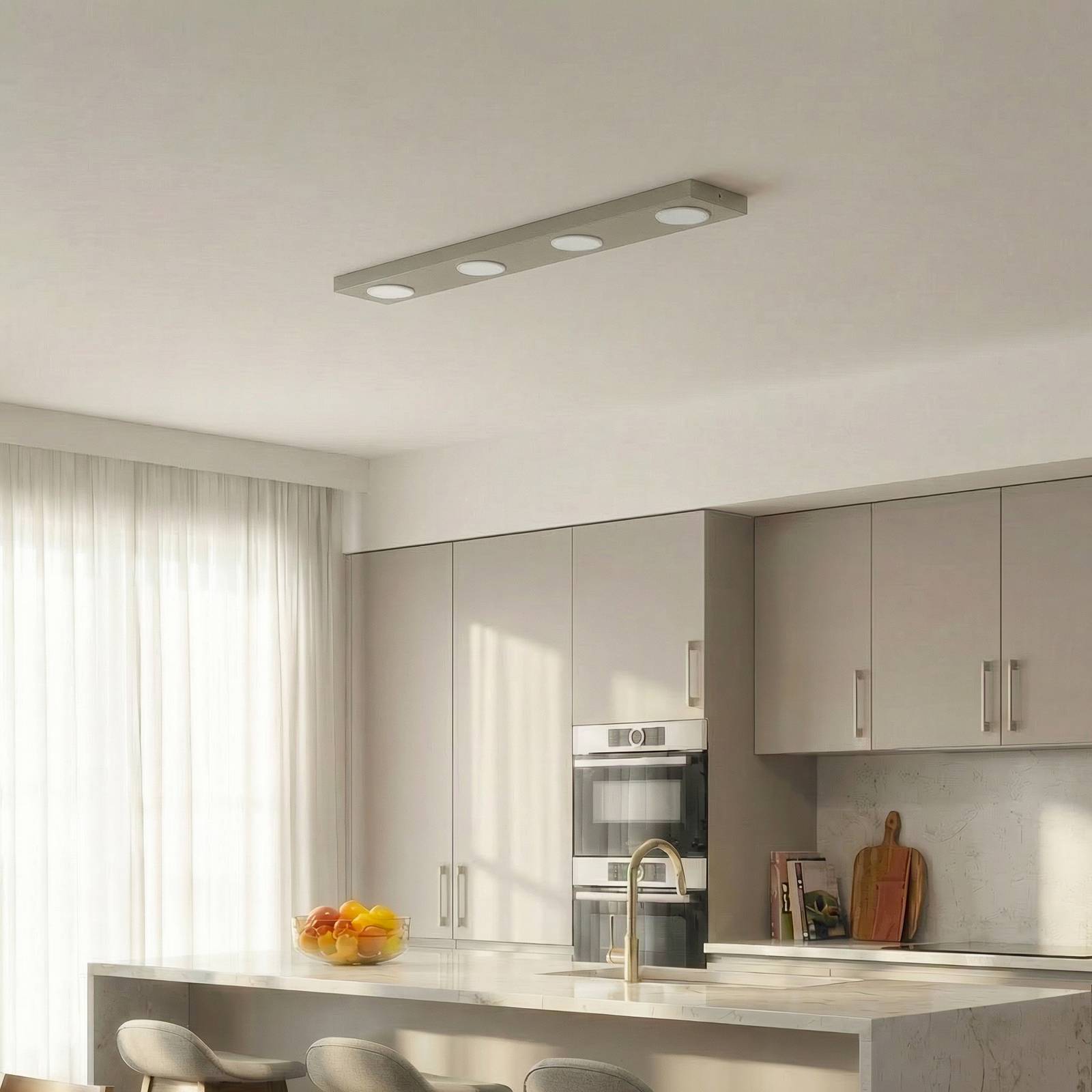 Deckenlampe Hero SIGMA, dimmbar, creme / amber, für Flurbereich, Metall, Modern, Deckenlampe