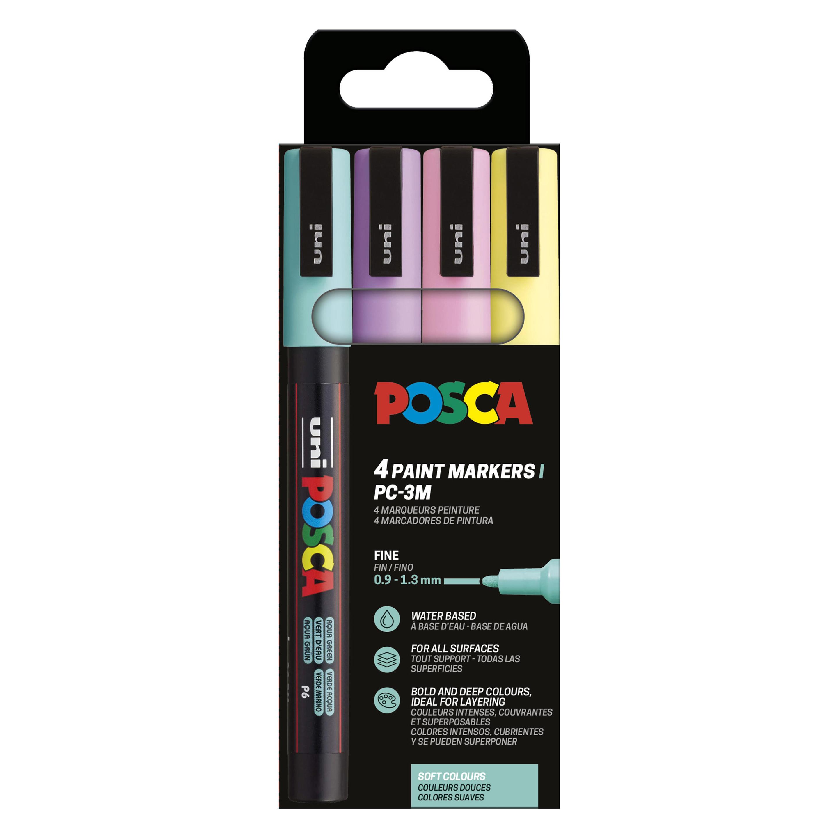 Posca Marker UNI PC-3M 4er Set Soft Colo (4x) (186542)