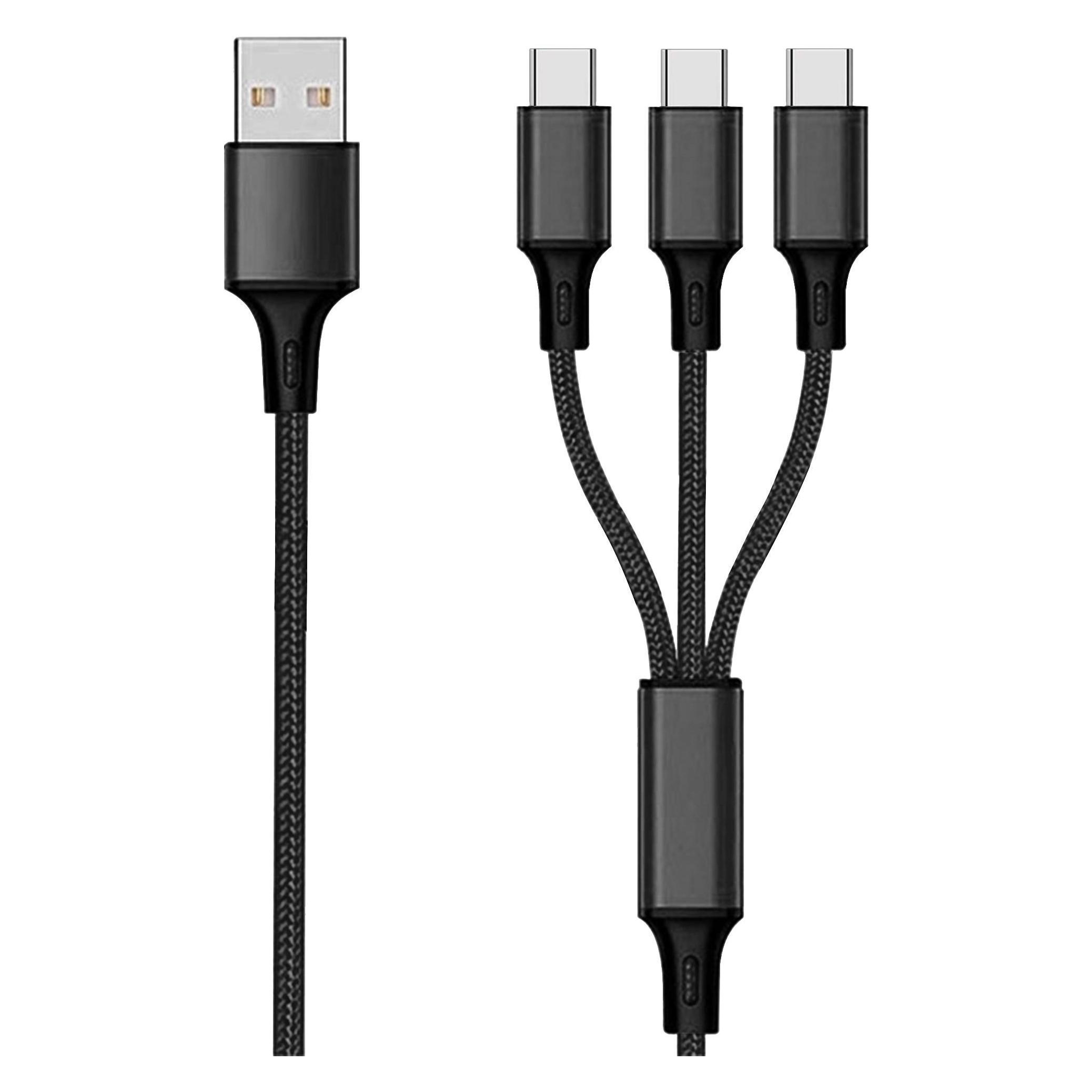 2GO USB A - 3x USB Typ C (1.50 m, USB 2.0) (797156)